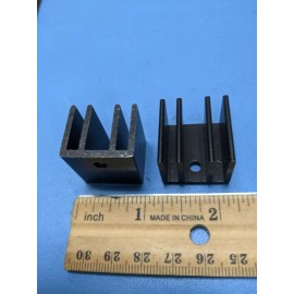 Unbranded 10 pcs Heatsink , RADIATOR , 1 inch by 1 inch BLACK  10 pcs