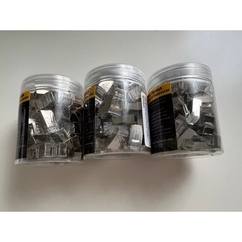 JODROAD Shielded RJ45 Cat 6A Connectors-Pas