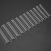 No C Curve Square Flat Nail Tips, 240 Piezas de
