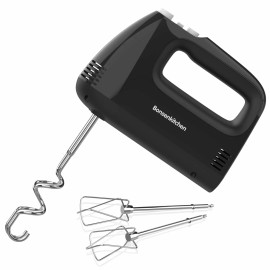Bonsenkitchen Handheld Mixer with 4 Attachments with 5 Speed 250W Turbo HM3901