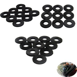 YehVeh 100 Pack Seal Ring Sponge Pad Foam Gasket Sound Insulation Spacer Shockproof Washer for Car Door Trim Panel Retainer Clips Buckle Bumper Fastener