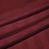 Hafaa Double Fitted Sheet Soft Satin Strips Microfiber Bed Sheets