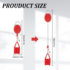 GOMAKERER 10 Sets 5 Colors Lighter Holder Keychains, Plastic Lighter Clips Mixed Color Classic Lighter Cover Retractable Lighter Holder Lighter Leash Holder for Convenience