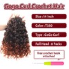 Datanala GoGo Curl Crochet Hair 14 Inch Ginger Water Wave
