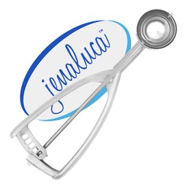 Jenaluca Cookie Scoop & Mini Cupcake Scoop - 18/8 Stainless Steel (Medium Scoop)