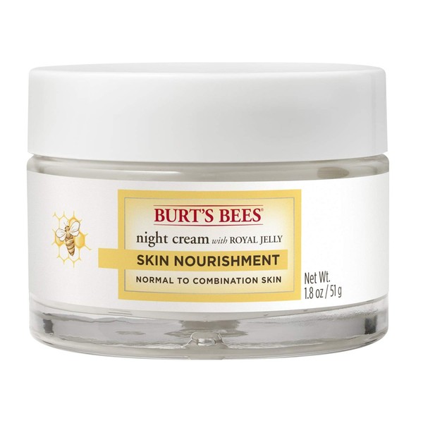 Burt's Bees Skin Nourishment Night Cream for Normal to Combination Skin, 1.8 Oz (Package May Vary)