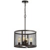 Safavieh PND4077B Sylas Adjustable Dark Grey 4-Light (LED Bulbs Included)