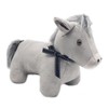 lesser and pavey LP48881 Faux Leather Pony Design Doorstop | Grey Accessory