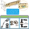 5" Backset Entry Door Latch with Keyed Diff. Knobset, 19/64"