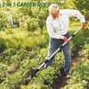 Ukiupop Long Handle Weed Puller Tool – 2-in-1 Handle Garden