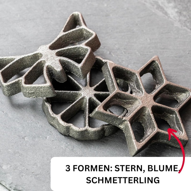 Westmark Wafflebäckerei, with 3 designs, with recipe booklet, mold size: