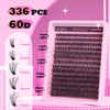 ALICE 336pcs Lash Clusters Fluffy Thick 60D Cluster Eyelash Extensions
