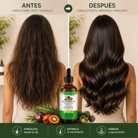 Aceite Capilar 3 en 1 Romero Ricino Negro Batana Tratamiento Anticaída Crecimiento y Reparación Intensiva Cabello Mujer Hombre Tratamiento Capilar Natural
