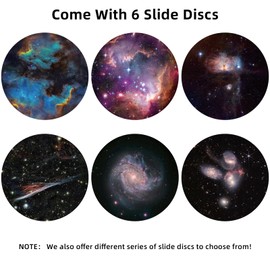 Realistic Discs - Discs for Ainael Meteor and Galaxy Projector, 5K Ultra HD Discs for Home Planetarium, 6 Disc Set without Projector (Nebula 5)