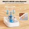 JUNSPOW Automatic Cat Water Dispenser, Dog Water Bowl Dispenser Adjustable