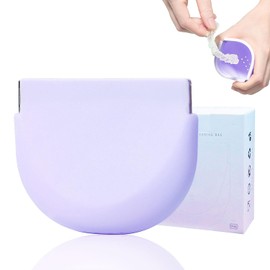 onbuwws Bonita funda de retención de silicona con cordón de grado alimenticio, soporte delgado para retenedor dental delgado para niñas, mujeres, niños, hombres, viajes, dentadura parcial, protector bucal nocturno, funda alineadora morada