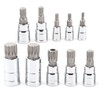 10Pcs 12 Point Triple Square Splined Bit Socket Set M4-M18