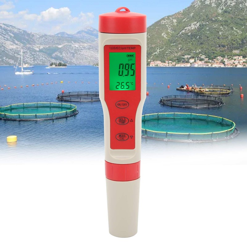 4 in 1 Water Quality Test Pen Portable PH/EC/TDS/Temperature Analyzer