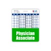 Physician Associate Badge Buddy Horizontal w/Height & Weight Conversion Charts