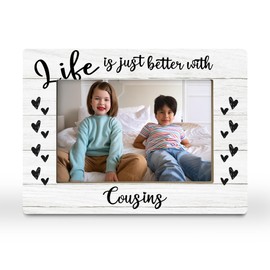 CGBHW Cousin Gifts Picture Frame, Cousin Gifts for Women, Cousins Long Distance Relationship Sisters Gifts for Cousins, Wedding Gift for Cousin Photo Frame 4x6 Horizontal Photo for Tabletop Display