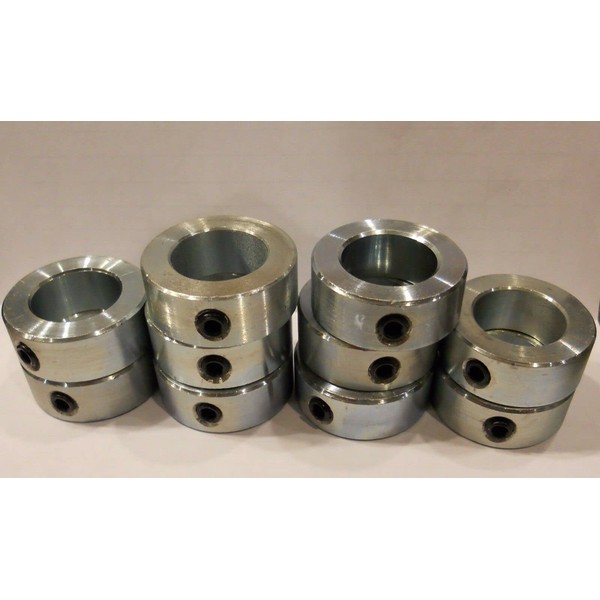 (25) 1" Shaft Solid Steel ZINC Plated Set Screw Collar