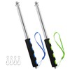 6.5ft (200cm) Telescopic Handheld Flagpole, 2 Pcs Retractable Banner Pole