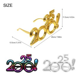 3PCS 2025 Happy New Year's Eve Glasses, Graduation Class of 2025 Glasses, Perfect for Valentines Day Accessories, Rave Party, Wedding Party, Musical Evening, Fireworks Shows