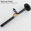 RANDOM Shower Arm with Flange,12 Inches Ceiling Mount Shower Head