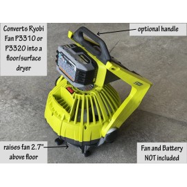 ACMCStudios Fan Dryer Accessory For Ryobi  Portable or Hybrid P3310 or P3320 Fans.
