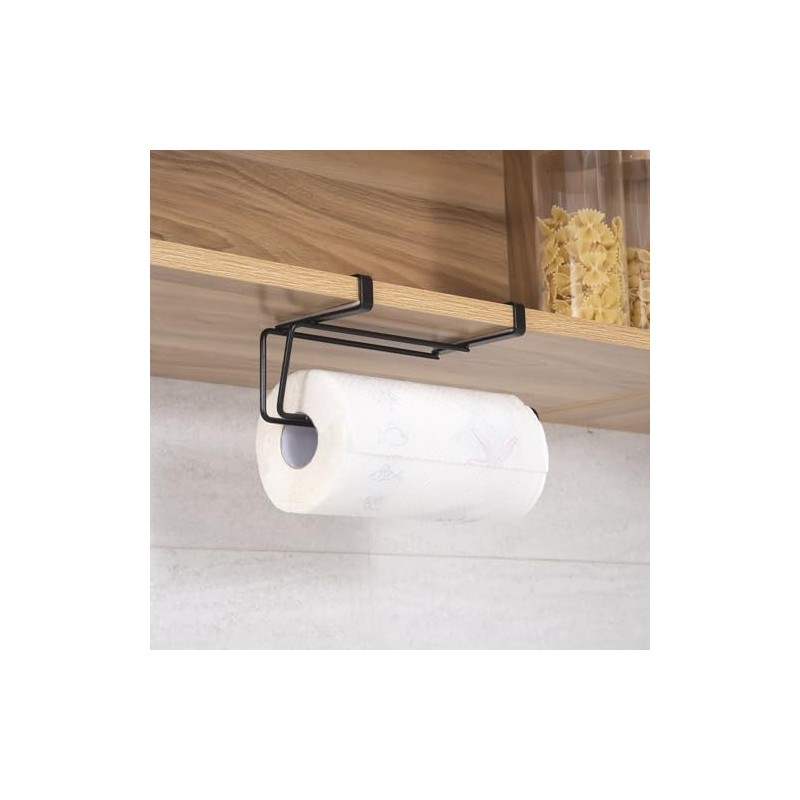 Toallero de Papel T.R.Sani 1008B Negro de Acero Inoxidable -