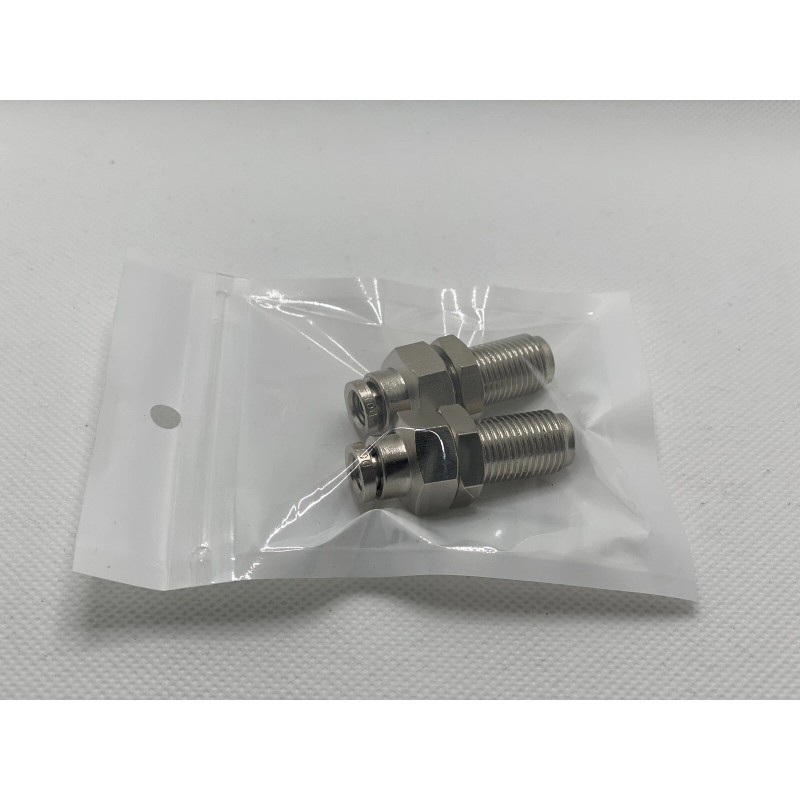Air Suspension Fittings 2x 2” Long 3/8” PTC To 3/8”