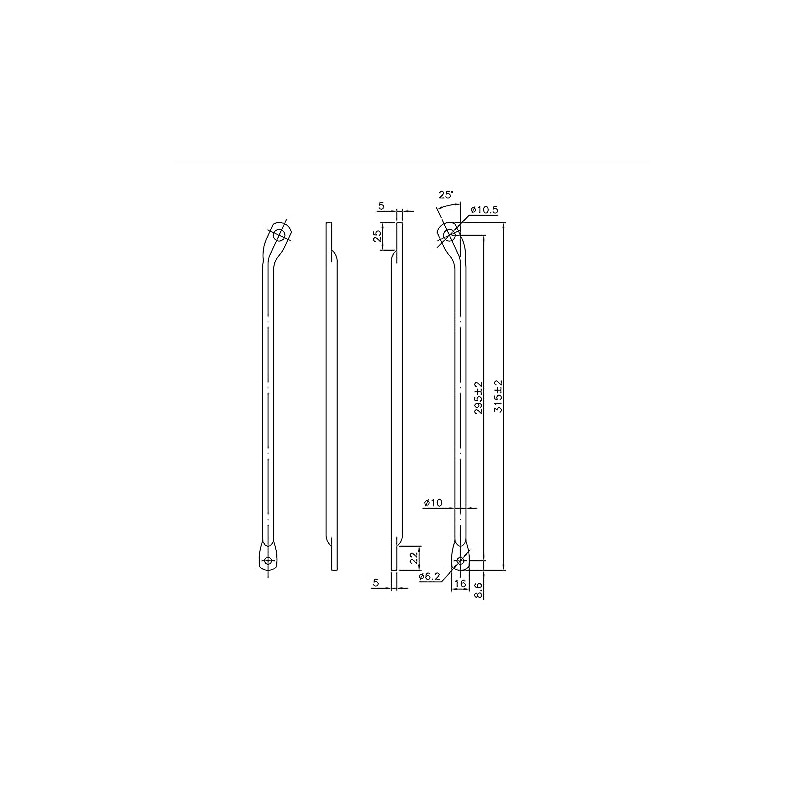 Plus Dodo PORTER RACK FRONT CARE STAY MAT BLACK CR-OTR-002