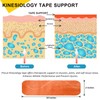 Kinesiology Tape Precut 3 Rolls, Athletic Sports Tape for Muscle