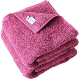 imaa Imabari Towel, Certified, Fluffy Bath Towel, Thin, Absorbent, Quick Drying, Made in Japan, Set of 2, 100% Cotton, Rose