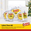 Glad Everyday Clear Plastic Cups, Holiday Grey Snowflake Design -