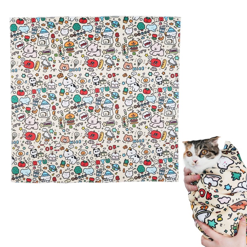 maiwoste 27.6" Large Cat Grooming Wrap – Anti-Escape Cat Wrap