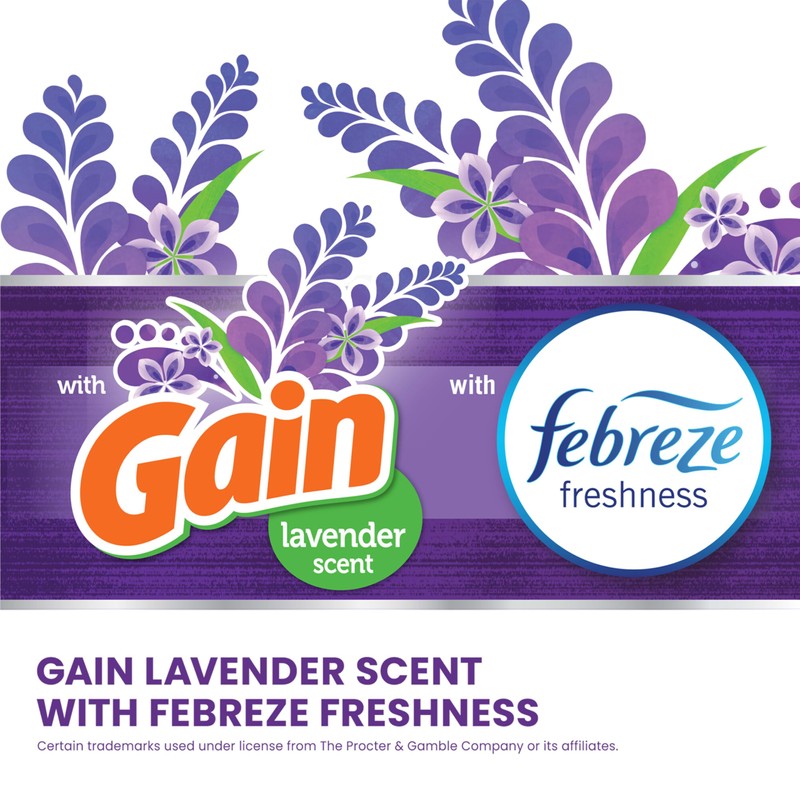 Glad ForceFlex Tall Kitchen Trash Bags, 13 Gal, Gain Lavender