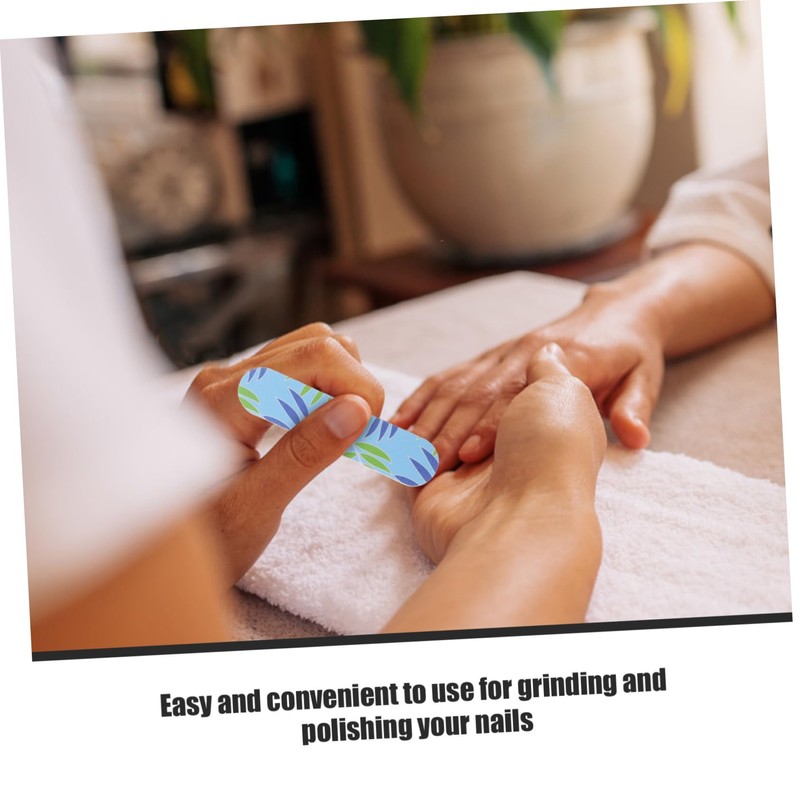 Healvian 80pcs Nail Sponge Files Butterfly Heart and Leaf Patterns