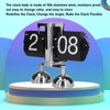 Flip Clock Quartz Movement High Accuracy Retro Style Stainless Steel