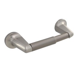 Formosa Design Hardware Toilet Paper Holder Variety of Finishes and Styles Available (Round, Brushed Nickel)