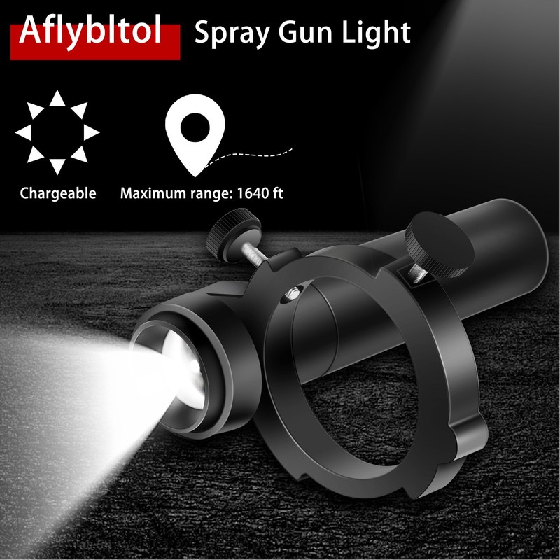 Paint Spray Gun Lighting System Brightness Adjustable Portable Paint Sprayer