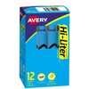 AVERY HI-LITER, Desk Style Highliterm, Chisel Tip, Fluorescent Blue, Box