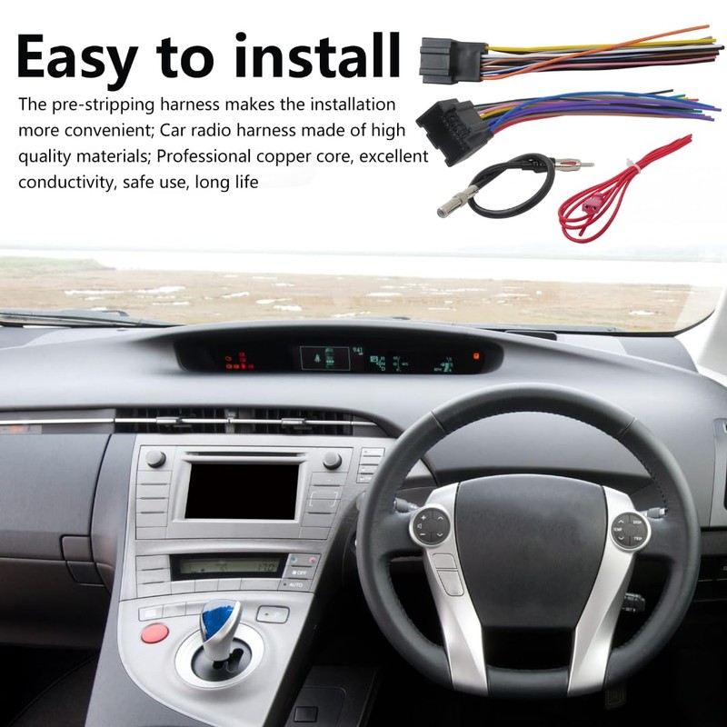 INGQI Radio Wiring Harness w/Antenna Adapter for 2006-2011 Chevy HHR