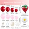 Hyballustw Strawberry Decorations,Daisy balloons with Strawberry Balloons for Berry First