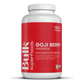 Suplemento Goji Berry Orgnica 180 Cpsulas De 500 Mg 100 Natural Sin Gluten Apto Keto  Bulk Superfoods                                                 