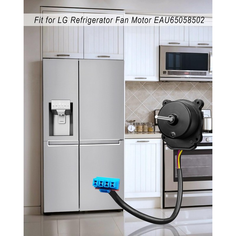 EAU65058502 Fan Motor Assembly Fit for LG Refrigerator Fan Motor,