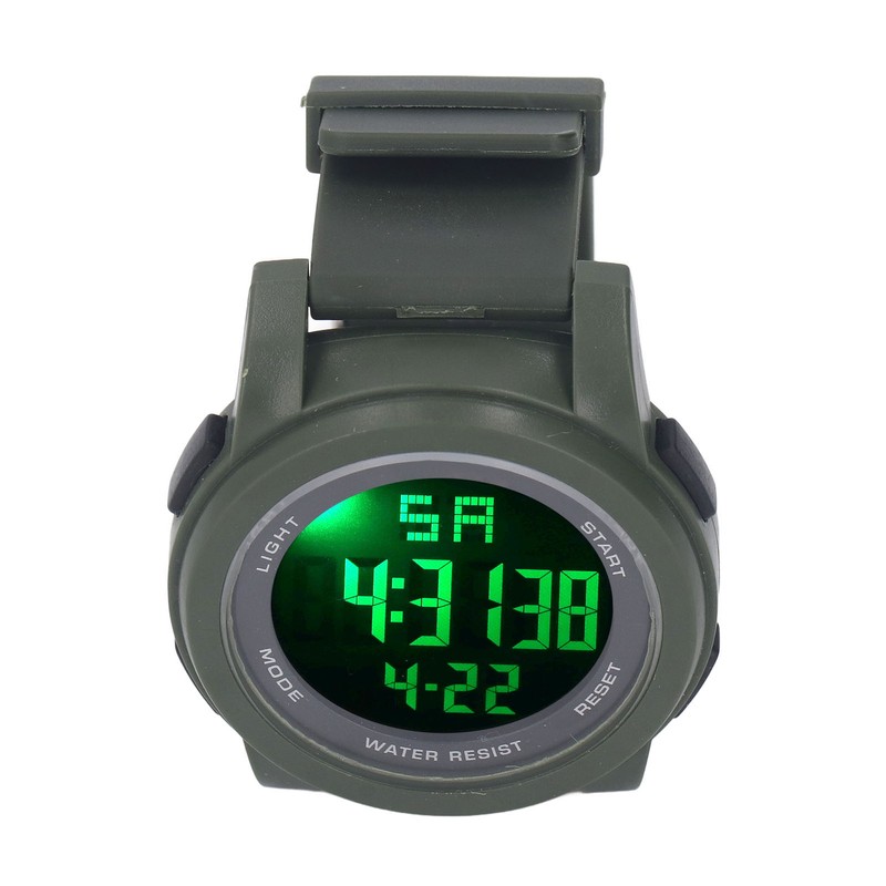 Digital Sports Watch Multifunctional Large Display Luminous 5Bar Waterproof Swimming