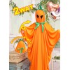 Clearstone Cosplay Halloween 2-Way Teru Pumpkin Poncho, Unisex, Orange