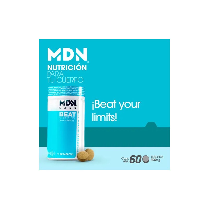 Suplemento Multivitaminico Beat 60 Tabletas Mdn Vitaminas