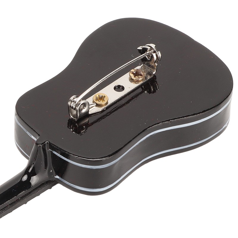 Musical Instrument Lapel Pin Guitar Shaped Miniature Instrument Lapel Brooch